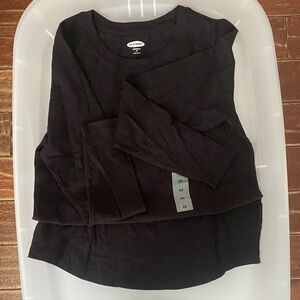 NWT Old Navy Classic Black Long Sleeve Shirt